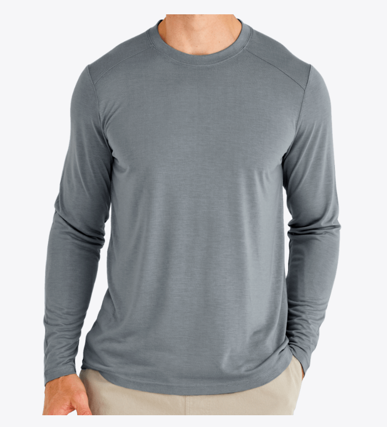 Free Fly Men's Bamboo Lightweight Long Sleeve - Slate - Gabrielle's Biloxi