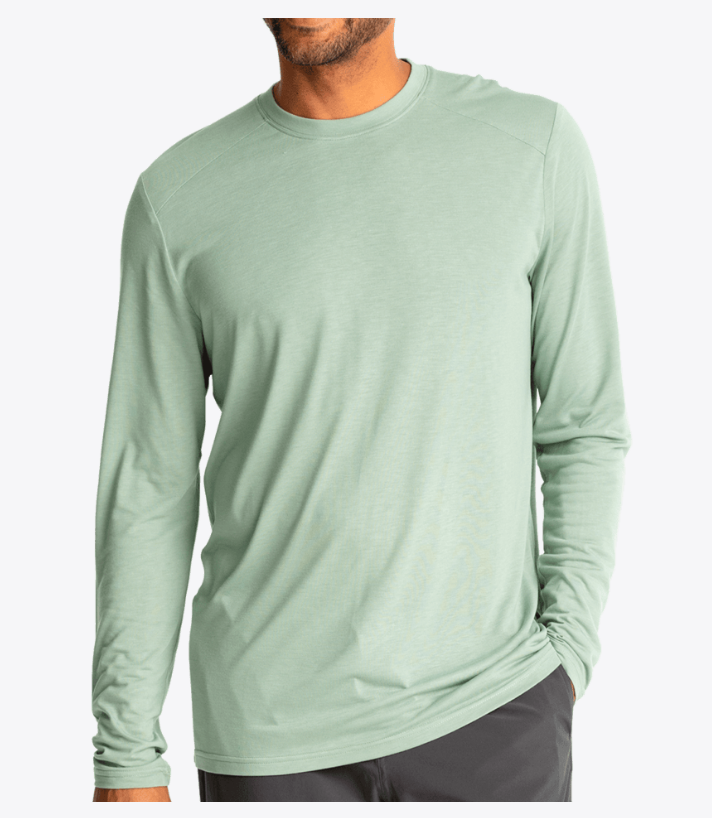Free Fly Men's Bamboo Lightweight Long Sleeve - Palm Green - Gabrielle's Biloxi