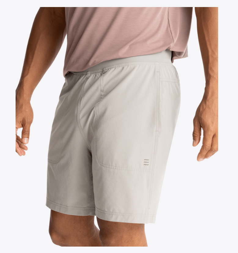 Free Fly Men's Active Breeze Short - 7" - Cement - Gabrielle's Biloxi
