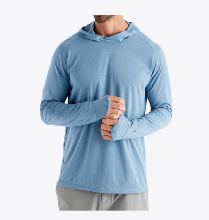 Free Fly Men's Elevate Hoodie - Blue Fog - Gabrielle's Biloxi