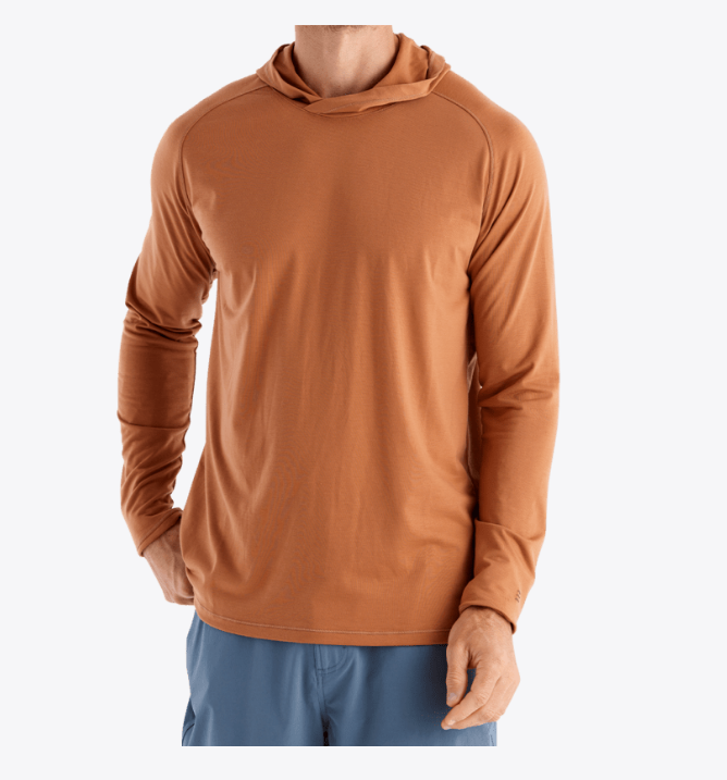 Free Fly Men's Elevate Hoodie - Rust - Gabrielle's Biloxi