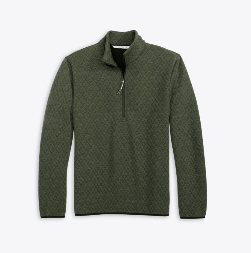 Free Fly Men's Downvalley Quarter Zip -  Dark Forest - Gabrielle's Biloxi