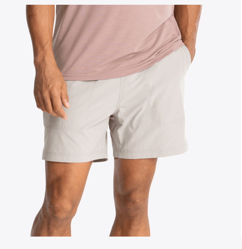 Free Fly Men's Lined Active Breeze Short - 5.5" - Cement - Gabrielle's Biloxi