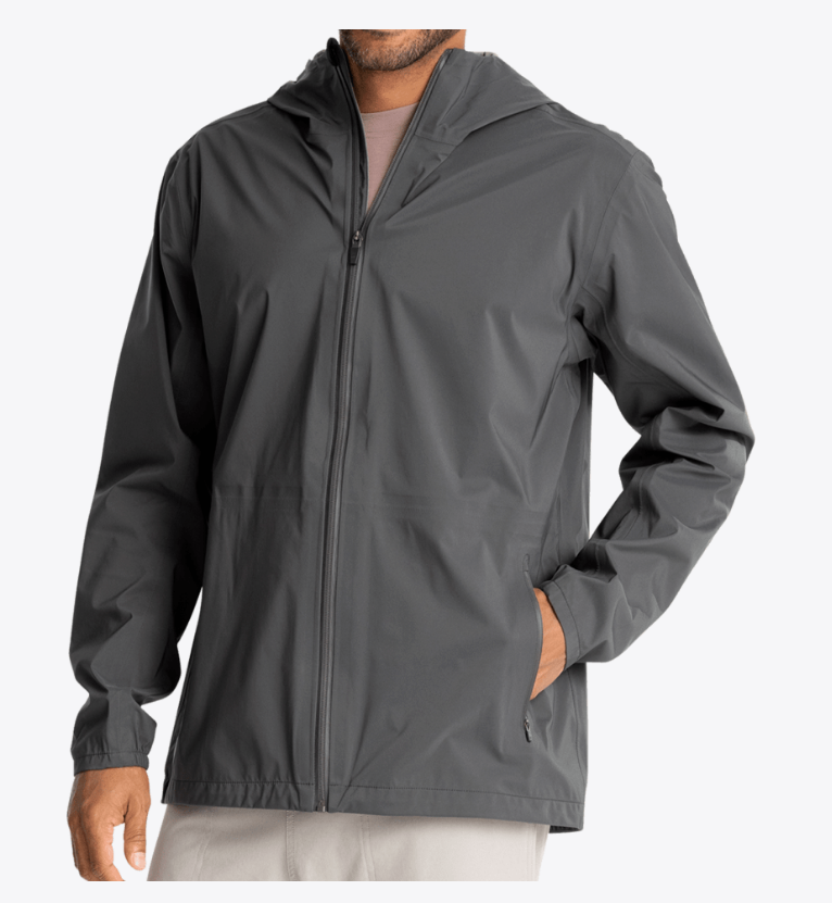Free Fly Men's Cloudshield Rain Jacket - Black Sand - Gabrielle's Biloxi