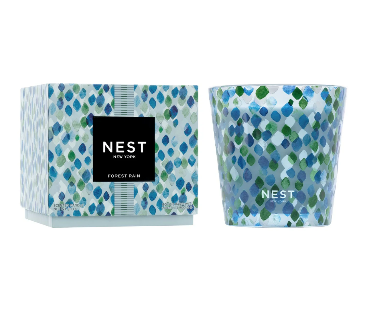 Nest Forest Rain Decorative 3-Wick Candle