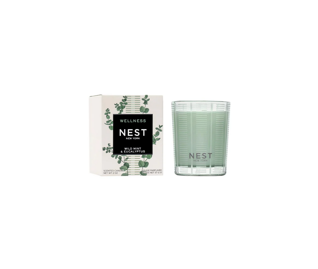 Nest Votive Candle - Wild Mint & Eucalyptus (2oz) - Gabrielle's Biloxi