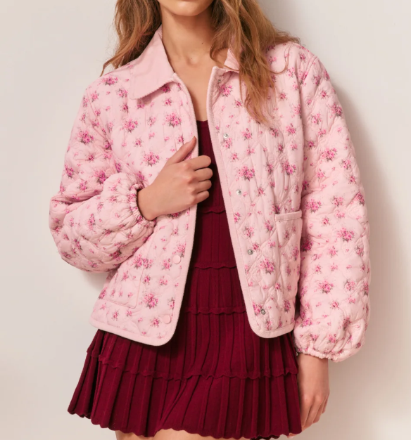 Love Shack Fancy Quinlette Jacket - Raspberry Fields - Gabrielle's Biloxi