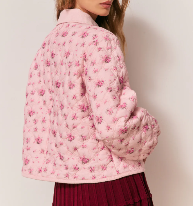 Love Shack Fancy Quinlette Jacket - Raspberry Fields - Gabrielle's Biloxi
