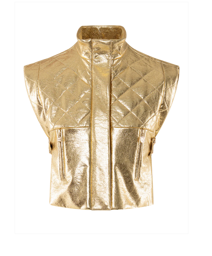 Emily McCarthy Annie	Vest - Gold - Gabrielle's Biloxi