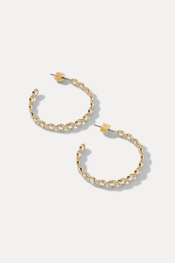 Miranda Frye Lynda Hoops - Gold - Gabrielle's Biloxi