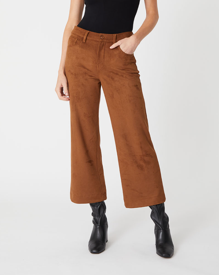 Level 99 Annabelle Wide Leg Crop - Tobacco - Gabrielle's Biloxi