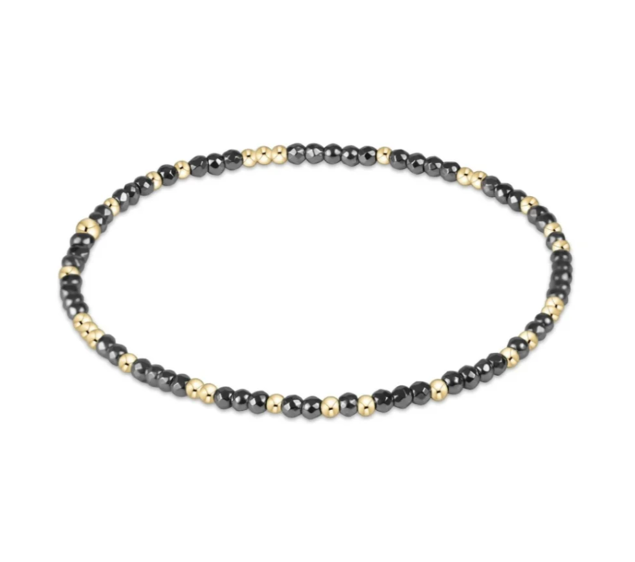 ENewton Hope Unwritten Silver Faceted Hematite 2mm Bead Bracelet - Gabrielle's Biloxi