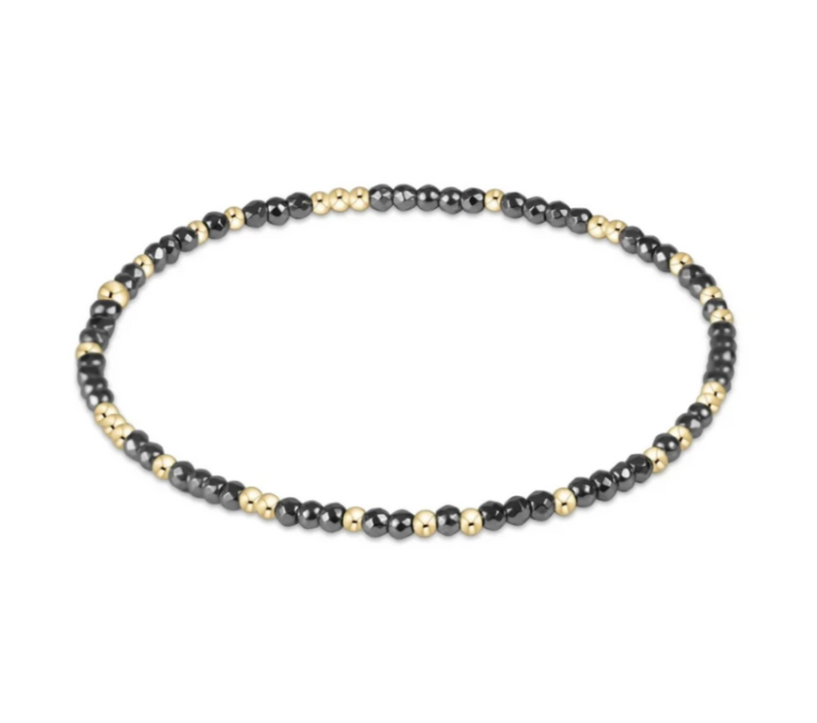 ENewton Hope Unwritten Silver Faceted Hematite 2mm Bead Bracelet - Gabrielle's Biloxi
