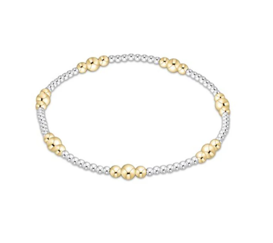 ENewton Purpose Gold 4mm Bead  Bracelet - Mixed Metal - Gabrielle's Biloxi