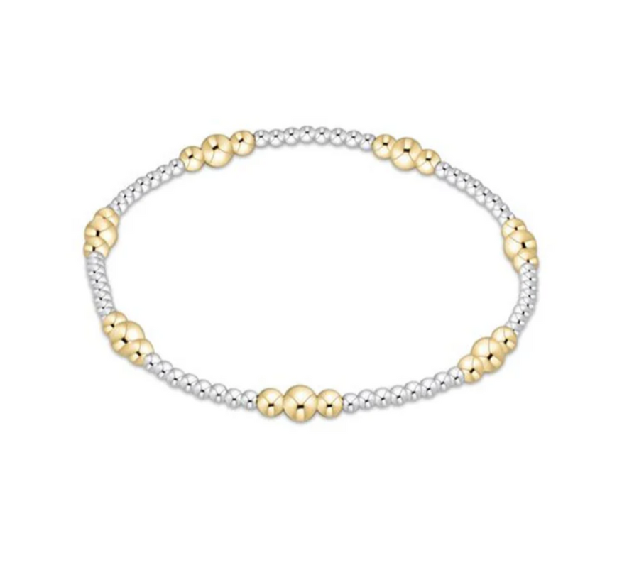 ENewton Purpose Gold 4mm Bead  Bracelet - Mixed Metal - Gabrielle's Biloxi