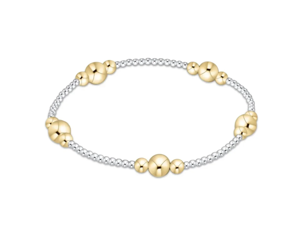 ENewton Purpose Gold 6mm Bead  Bracelet - Mixed Metal - Gabrielle's Biloxi