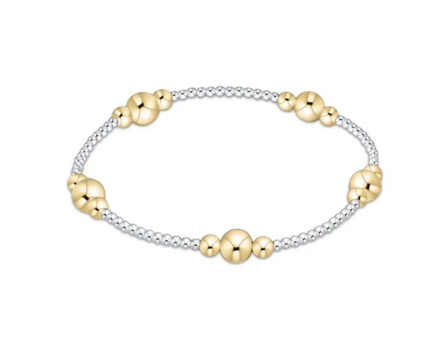 ENewton Purpose Gold 6mm Bead  Bracelet - Mixed Metal - Gabrielle's Biloxi