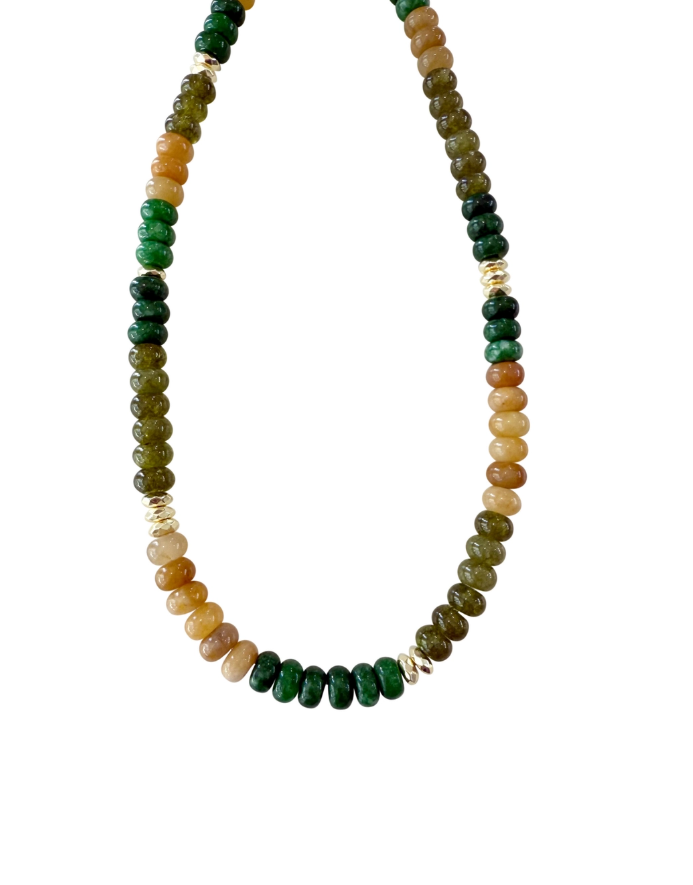 Kerry Necklace - Green Mix - Gabrielle's Biloxi
