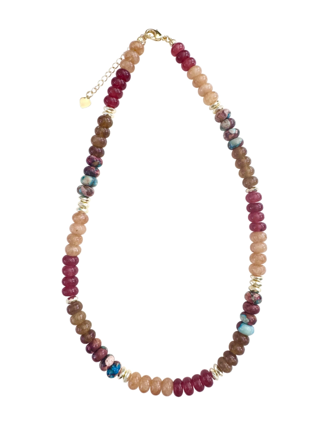 Kerry Necklace - Sand Turquoise Mix - Gabrielle's Biloxi