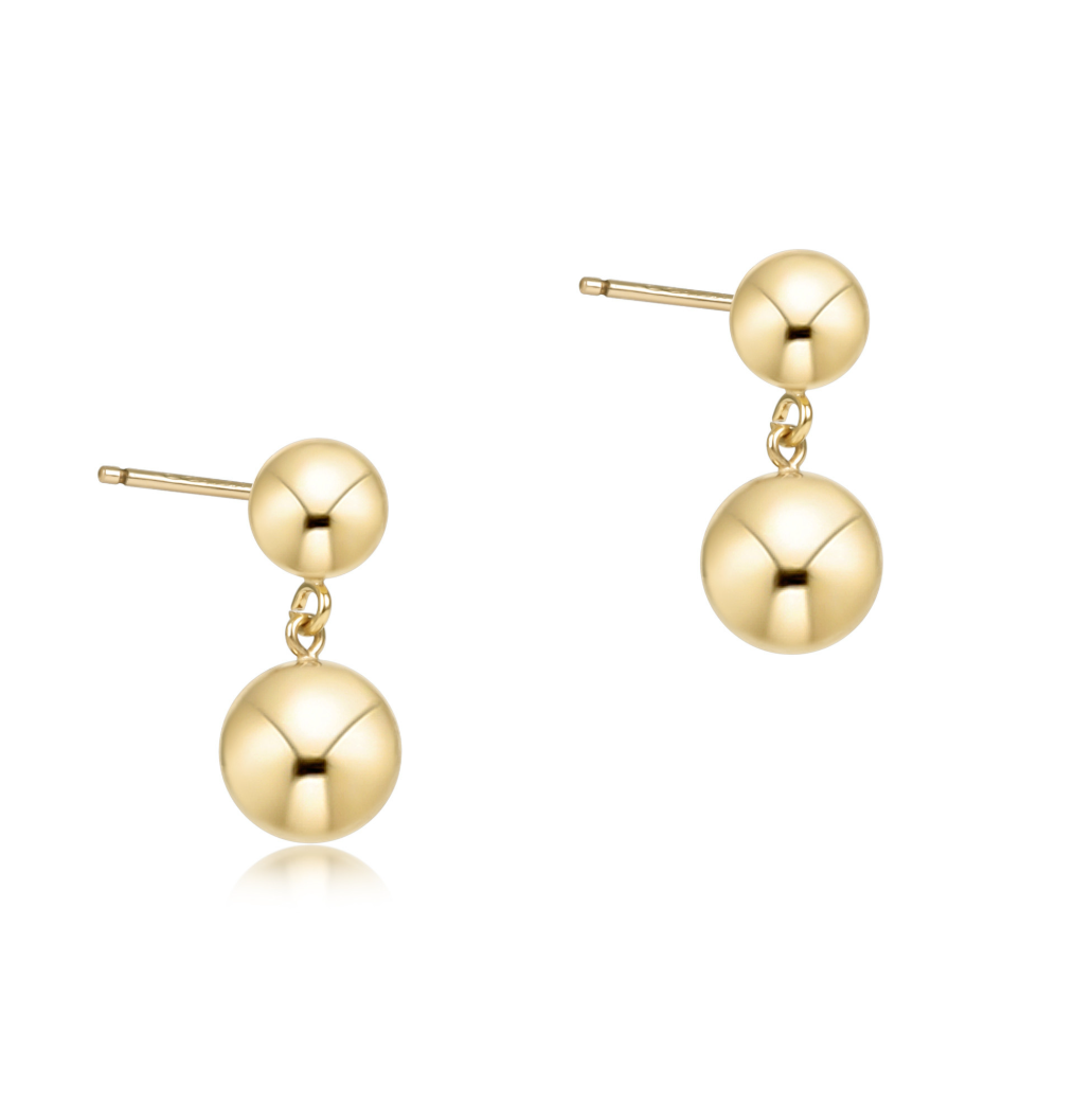 ENewton Classic 8mm Ball Drop Stud -  Gold - Gabrielle's Biloxi