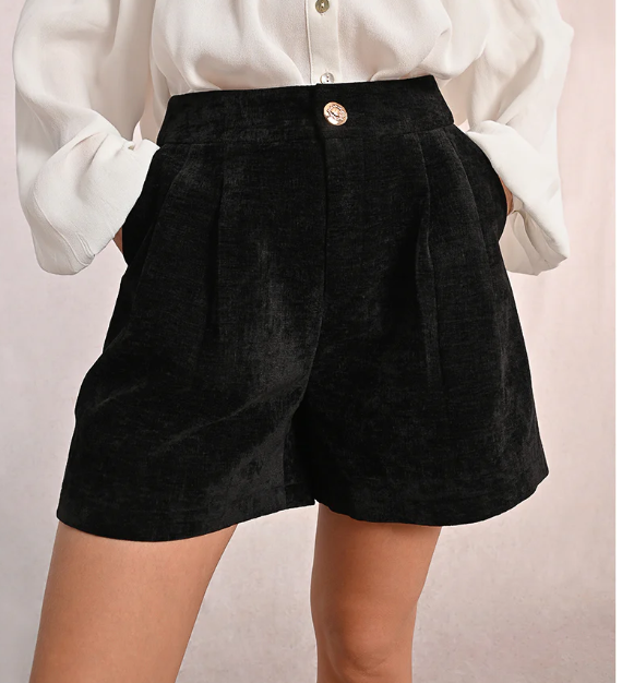 Woven Shorts - Black - Gabrielle's Biloxi