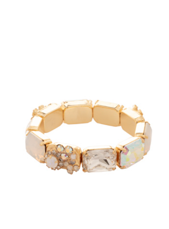 Sorrelli Claire Emerald Cut Stretch Bracelet - Icicle - Gabrielle's Biloxi