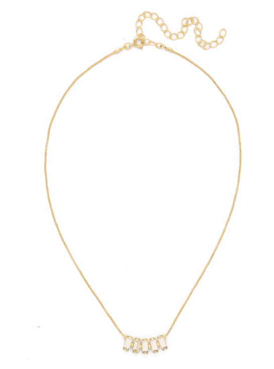 Sorrelli Crown Tennis Necklace - Crystal - Gabrielle's Biloxi