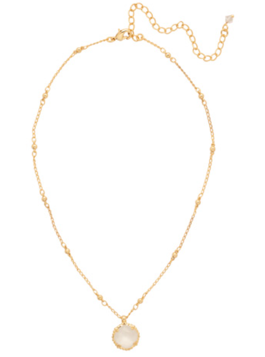 Sorrelli Cushion-Cut Pendant Necklace - Icicle - Gabrielle's Biloxi