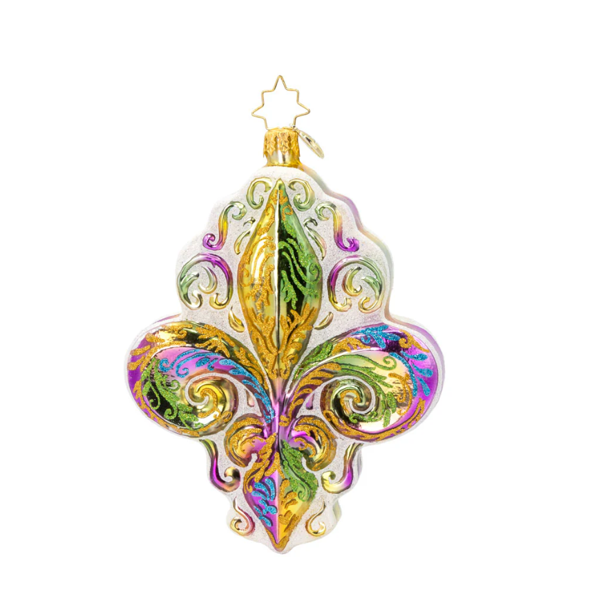 Christopher Radko Fleur De Lis Charm - Gabrielle's Biloxi