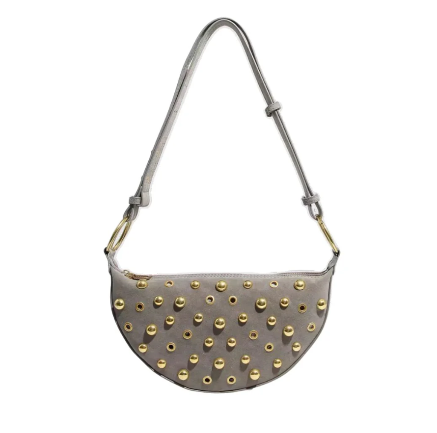 Maeve Studded Bag - Gray - Gabrielle's Biloxi