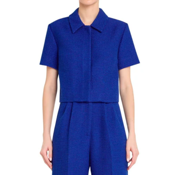 Amanda Uprichard Alistair Top - Bright Blue - Gabrielle's Biloxi