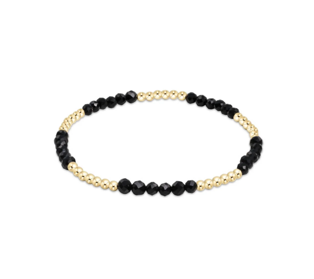 ENewton Blissful Pattern 2.5mm Bead  Bracelet - Faceted Onyx - Gabrielle's Biloxi