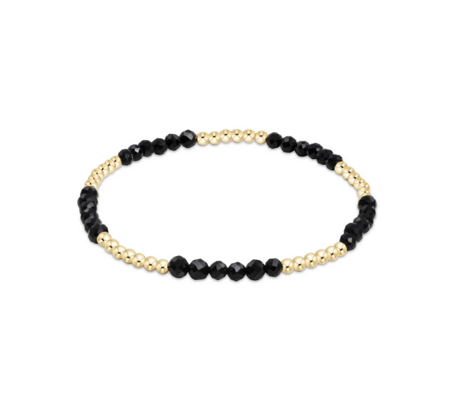 ENewton Blissful Pattern 2.5mm Bead  Bracelet - Faceted Onyx - Gabrielle's Biloxi