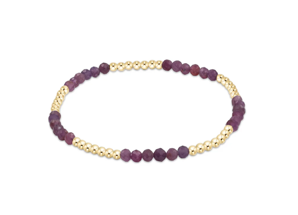 ENewton Blissful Pattern 2.5mm Bead Bracelet - Ruby - Gabrielle's Biloxi