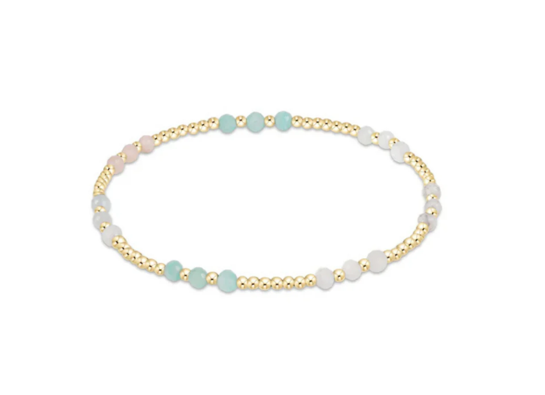 ENewton Gemstone Gold Joy Pattern  3mm Bead Bracelet - Hot Mess - Gabrielle's Biloxi