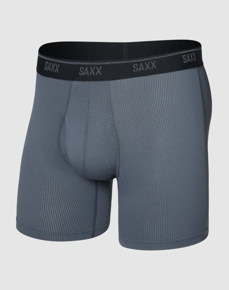 SAXX Quest Quick-Dry Mesh Boxer Brief Fly 6" - Turbulence - Gabrielle's Biloxi