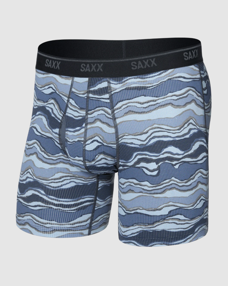 SAXX Quest Quick-Dry Mesh Boxer Brief Fly - Lazy River Multi - Gabrielle's Biloxi