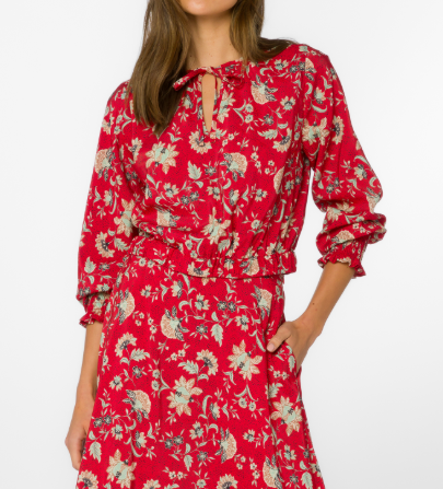 Vana Dress - Jacobean Pepper Floral - Gabrielle's Biloxi