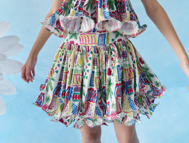 Celia B Cranberry	Skirt - Multi - Gabrielle's Biloxi