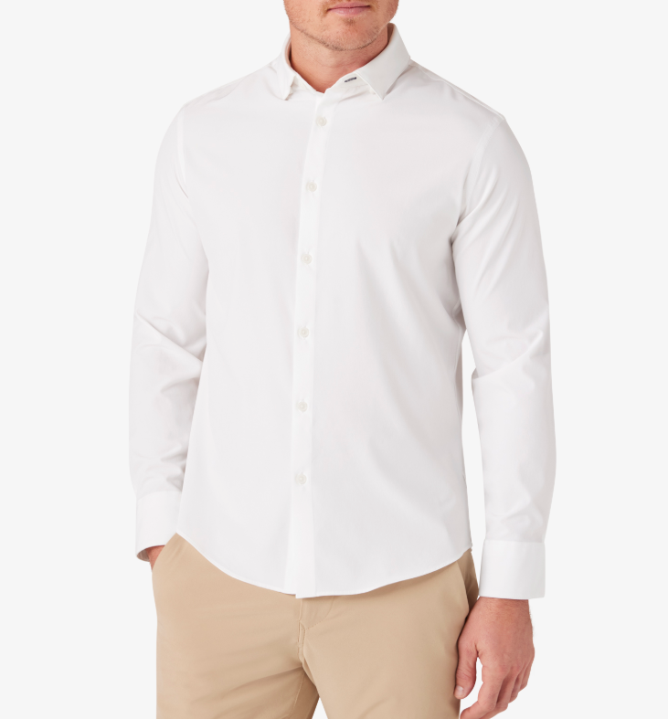 Mizzen+Main Leeward No Tuck LS Dress	Shirt - White - Gabrielle's Biloxi