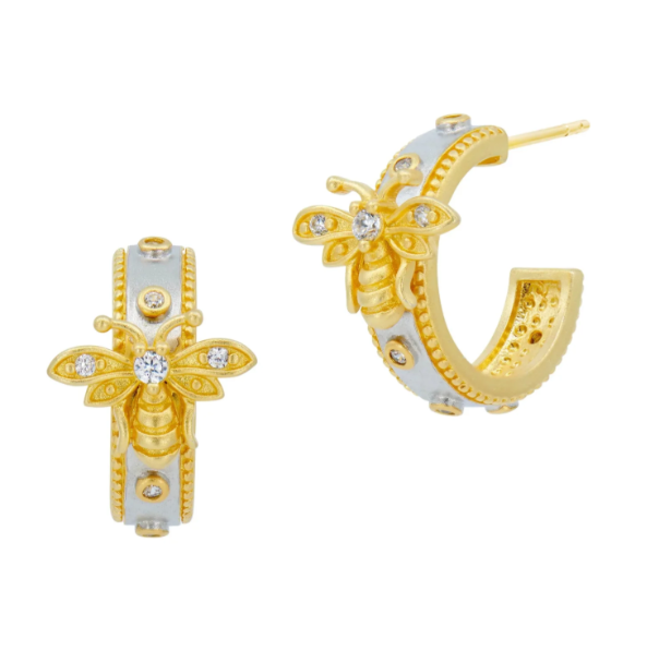 Freida Rothman Wings of Hope Hoop Earrings - Gabrielle's Biloxi