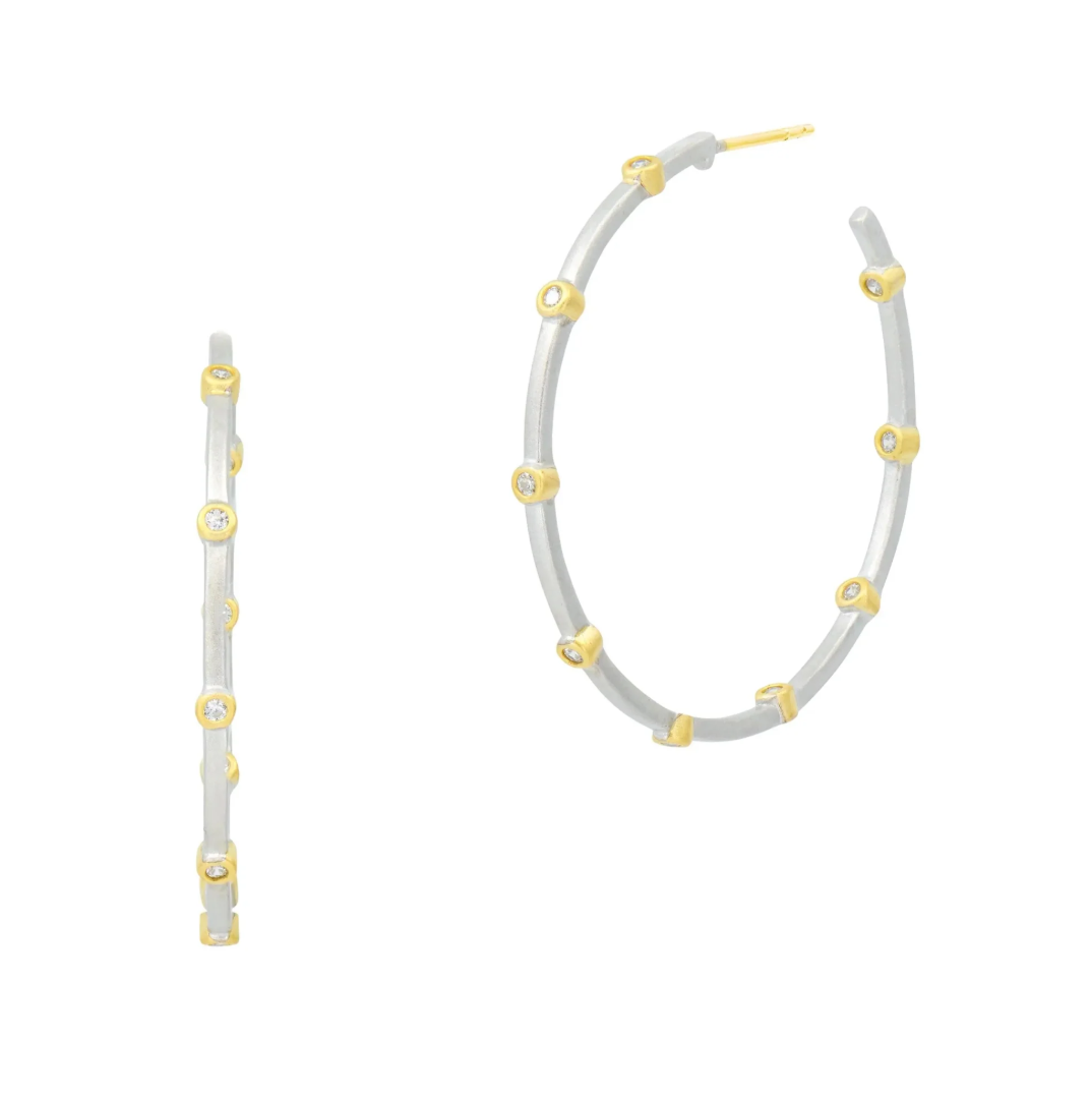 Freida Rothman Your Go-To Bezel Hoop - Gabrielle's Biloxi