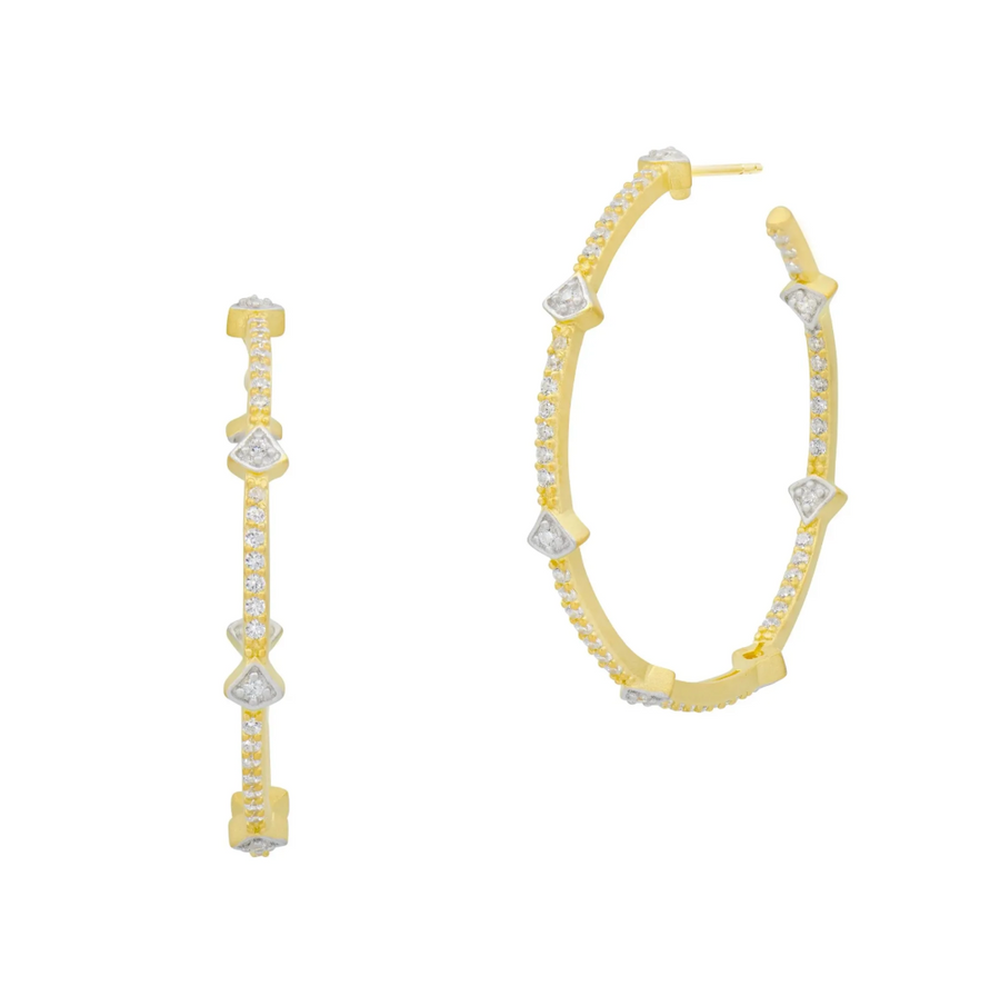 Freida Rothman Best Selling Pave Arrow Hoop Earrings - Gabrielle's Biloxi
