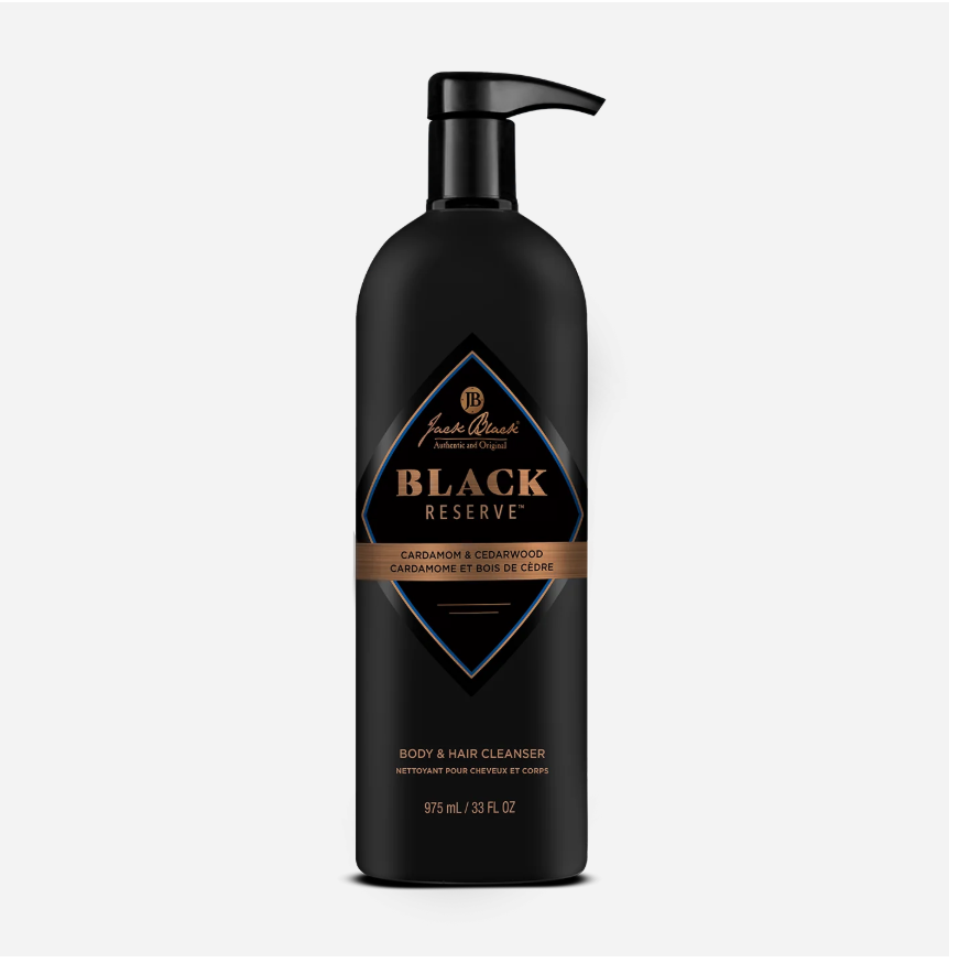 Jack Black Black Reserve Body & Hair Cleanser, 33 oz - Gabrielle's Biloxi