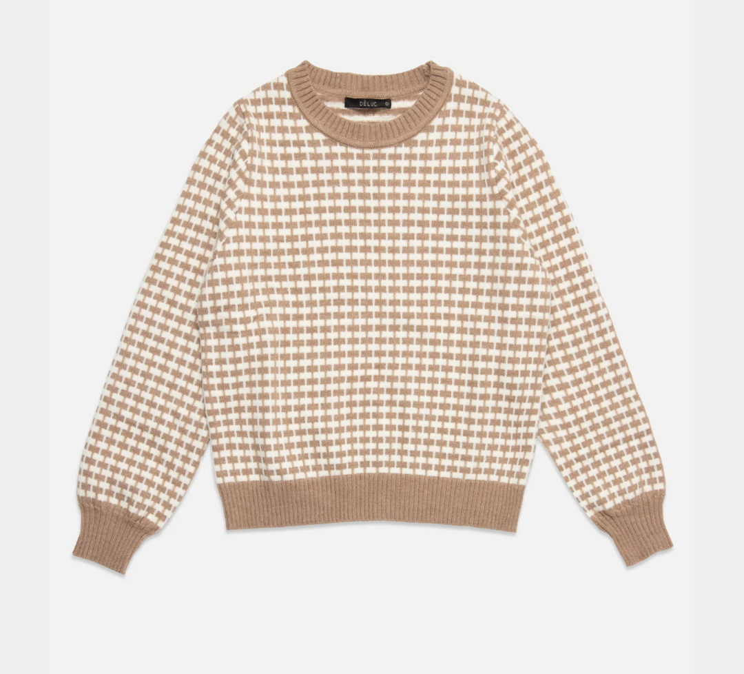 Deluc Cody Sweater - Beige Melange - Gabrielle's Biloxi