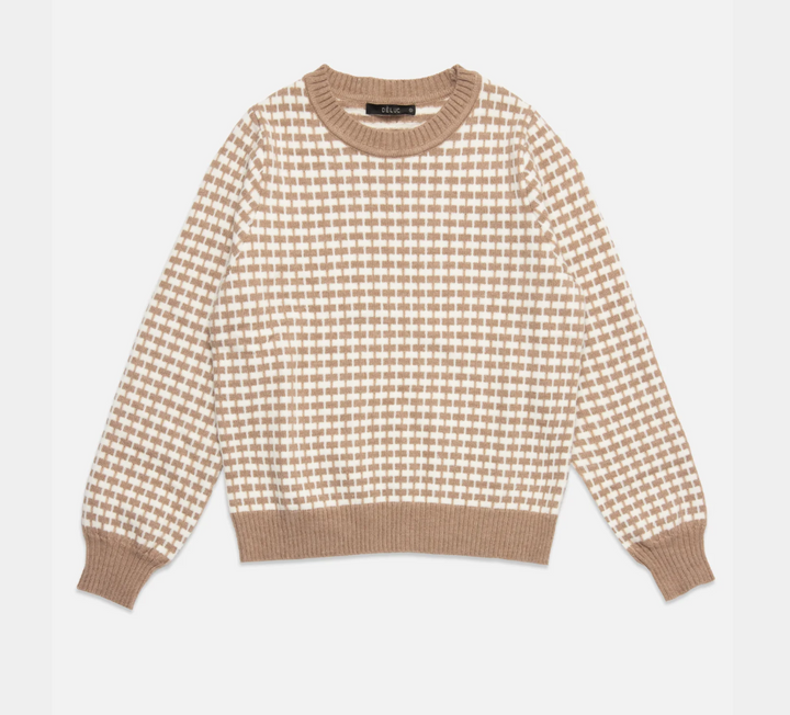Deluc Cody Sweater - Beige Melange - Gabrielle's Biloxi