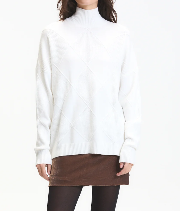 Deluc Asher Turtleneck Sweater - Ecru - Gabrielle's Biloxi