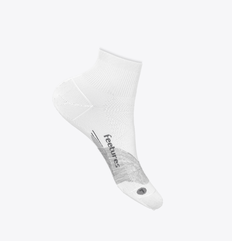 Feetures Elite Ultra Light Quarter - White - Gabrielle's Biloxi