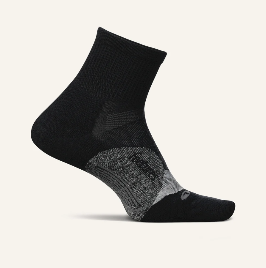 Feetures Elite Light Cushion Quarter - Black - Gabrielle's Biloxi