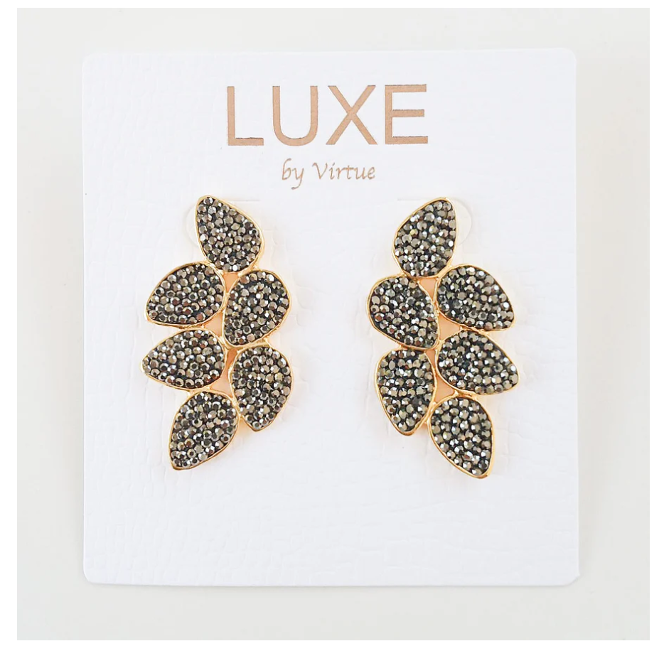 Virtue Erica Earrings - Gunmetal